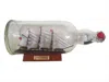 Handcrafted Cast Iron Master And Commander Hms Surprise Model Ship In A Glass Bottle 11"
