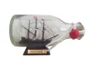 Handcrafted Cast Iron Mayflower Model Ship In A Glass Bottle 5"