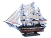Handcrafted Cast Iron Uss Constitution Tall Model Ship 30"