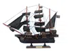 Handcrafted Cast Iron Wooden Black Bart's Royal Fortune Model Pirate Ship 20"