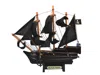 Handcrafted Cast Iron Wooden Black Pearl Pirates Of The Caribbean Model Pirate Ship 7"