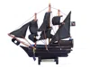 Handcrafted Cast Iron Wooden Blackbeard's Queen Anne's Revenge Model Pirate Ship 7"