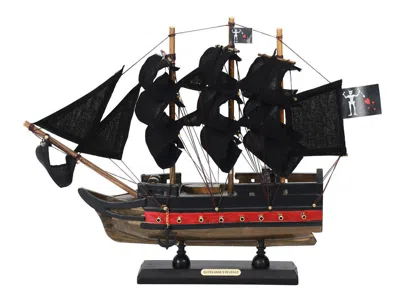 Handcrafted Cast Iron Wooden Blackbeards Queen Annes Revenge Black Sails Limited Model Pirate Ship 12"