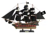 Handcrafted Cast Iron Wooden Captain Hook's Jolly Roger From Peter Pan Black Sails Limited Model Pirate Ship 26"