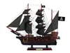 Handcrafted Cast Iron Wooden Captain Hook's Jolly Roger From Peter Pan Black Sails Pirate Ship Model 20"