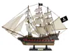 Handcrafted Cast Iron Wooden Captain Hook's Jolly Roger From Peter Pan White Sails Limited Model Pirate Ship 26"