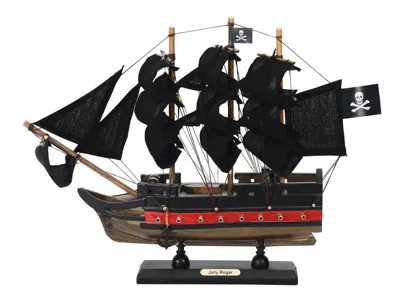 Handcrafted Cast Iron Wooden Captain Hooks Jolly Roger From Peter Pan Black Sails Limited Model Pirate Ship 12"