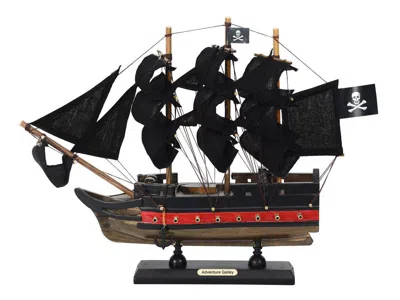 Handcrafted Cast Iron Wooden Captain Kidds Adventure Galley Black Sails Limited Model Pirate Ship 12"