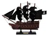 Handcrafted Cast Iron Wooden Captain Kidds Black Falcon Black Sails Model Pirate Ship 12"