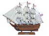 Handcrafted Cast Iron Wooden Charles Darwin's Hms Beagle Model Ship 14"
