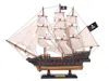 Handcrafted Cast Iron Wooden Fearless White Sails Limited Model Pirate Ship 15"