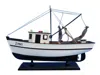 Handcrafted Cast Iron Wooden Forrest Gump - Jenny Model Shrimp Boat 16"