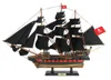 Handcrafted Cast Iron Wooden Henry Avery's Fancy Black Sails Limited Model Pirate Ship 26"
