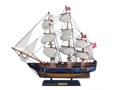 Handcrafted Cast Iron Wooden Hms Endeavour Tall Model Ship 20"