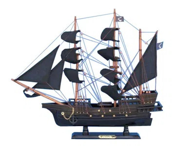 Handcrafted Cast Iron Wooden John Gow's Revenge Pirate Ship Model 20"