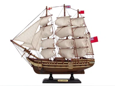 Handcrafted Cast Iron Wooden Master And Commander Hms Surprise Tall Model Ship 14"