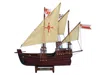 Handcrafted Cast Iron Wooden Nina Model Ship 12"