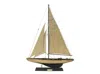 Handcrafted Cast Iron Wooden Rustic Enterprise Limited Model Sailboat Decoration 27"