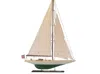 Handcrafted Cast Iron Wooden Shamrock Limited Model Sailboat 27"