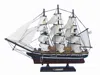 Handcrafted Cast Iron Wooden Star Of India Tall Model Ship 15"