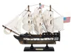 Handcrafted Cast Iron Wooden Uss Constitution Limited Tall Ship Model 12"