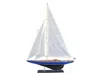 Handcrafted Cast Iron Wooden Velsheda Model Sailboat Decoration 35"
