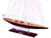 Handcrafted Cast Iron Wooden William Fife Limited Model Sailboat Decoration 35"