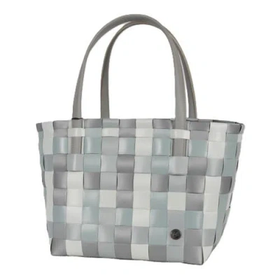 Handed By Color Block Recycled Tote Bag In Elephant Mix