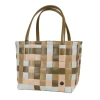 Handed By Color Block Recycled Tote Bag In Khaki Mix