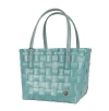 Handed By Color Match Recycled Tote Bag In Teal Blue
