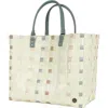 Handed By Dots Recycled Plastic Weekender Bag In Mint Green Mix