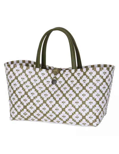 Handed By Mini Motif Bag Olive With White Pattern