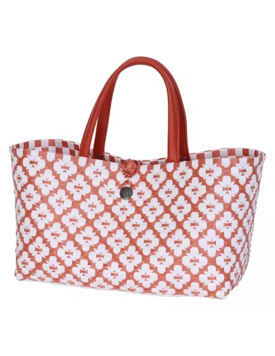 Handed By Mini Motif Bag Rust With White Pattern