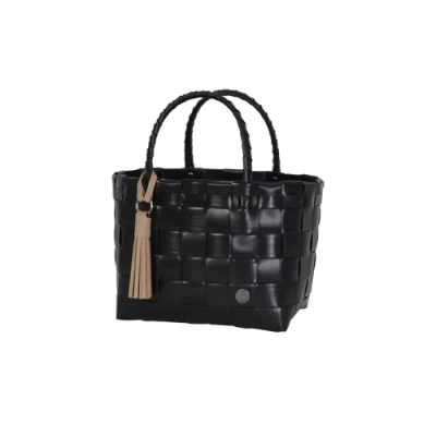 Handed By Mini Paris Recycled Plastic Tote Bag In Black