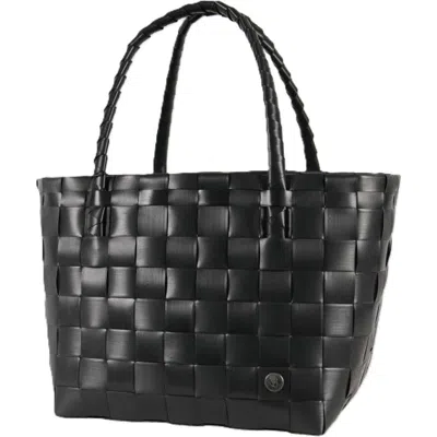 Handed By Paris Recycled Plastic Tote Bag In Black