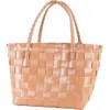 Handed By Paris Recycled Plastic Tote Bag In Cinnamon