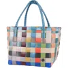 Handed By Paris Recycled Plastic Tote Bag In Color Mix