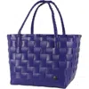 Handed By Paris Recycled Plastic Tote Bag In Dark Violet