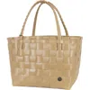 Handed By Paris Recycled Plastic Tote Bag In Khaki