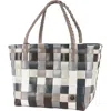 Handed By Paris Recycled Plastic Tote Bag In Mixed Naturals