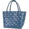 Handed By Paris Recycled Plastic Tote Bag In Ocean Blue