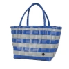 Handed By Paris Spirit Recycled Tote Bags In Dutch Blue/elephant