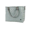 Handed By Saint Tropez Recycled Plastic Weekender Bag In Grey/green