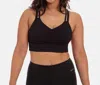 Handful Double Down Bra In Booya Black In Multi
