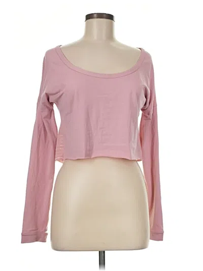 Pre-owned Handful Long Sleeve T-shirt In Pink