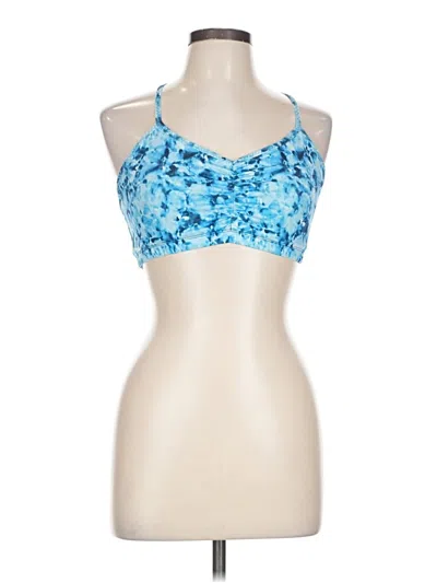 Pre-owned Handful Tank Top Blue Halter Neckline Tops