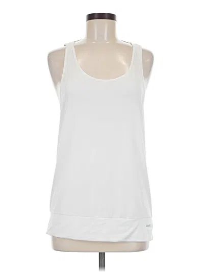 Pre-owned Handful Tank Top White Halter Neckline Tops