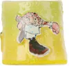 Handle With Care By Christian Moses Green & Yellow Foam Runner Cup In Green