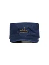 Handle With Freedom Denim Hat El Capitano By Giotto Calendoli,  For Holy Caftan In Blue