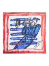 Handle With Freedom Iconic Red Bandana By Giotto Calendoli,  For Holy Caftan In Multi